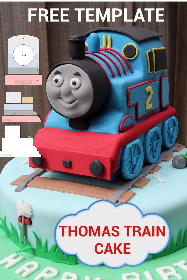 Thomas Cake Template - Free Printable pertaining to Free Thomas the Tank Engine Cake Template
