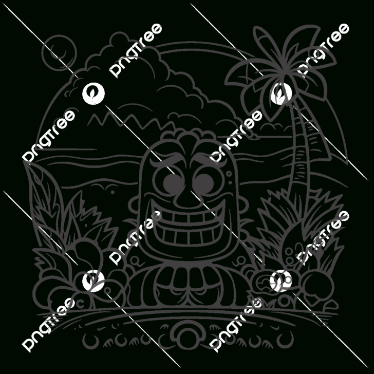 Tiki Coloring Pages Free Printables