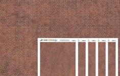 Tx081-O English Bond Aged Red Brick Paper (Pack Of 5) – O/7Mm/1:43 with Free Printable Ho Scale Brick Paper