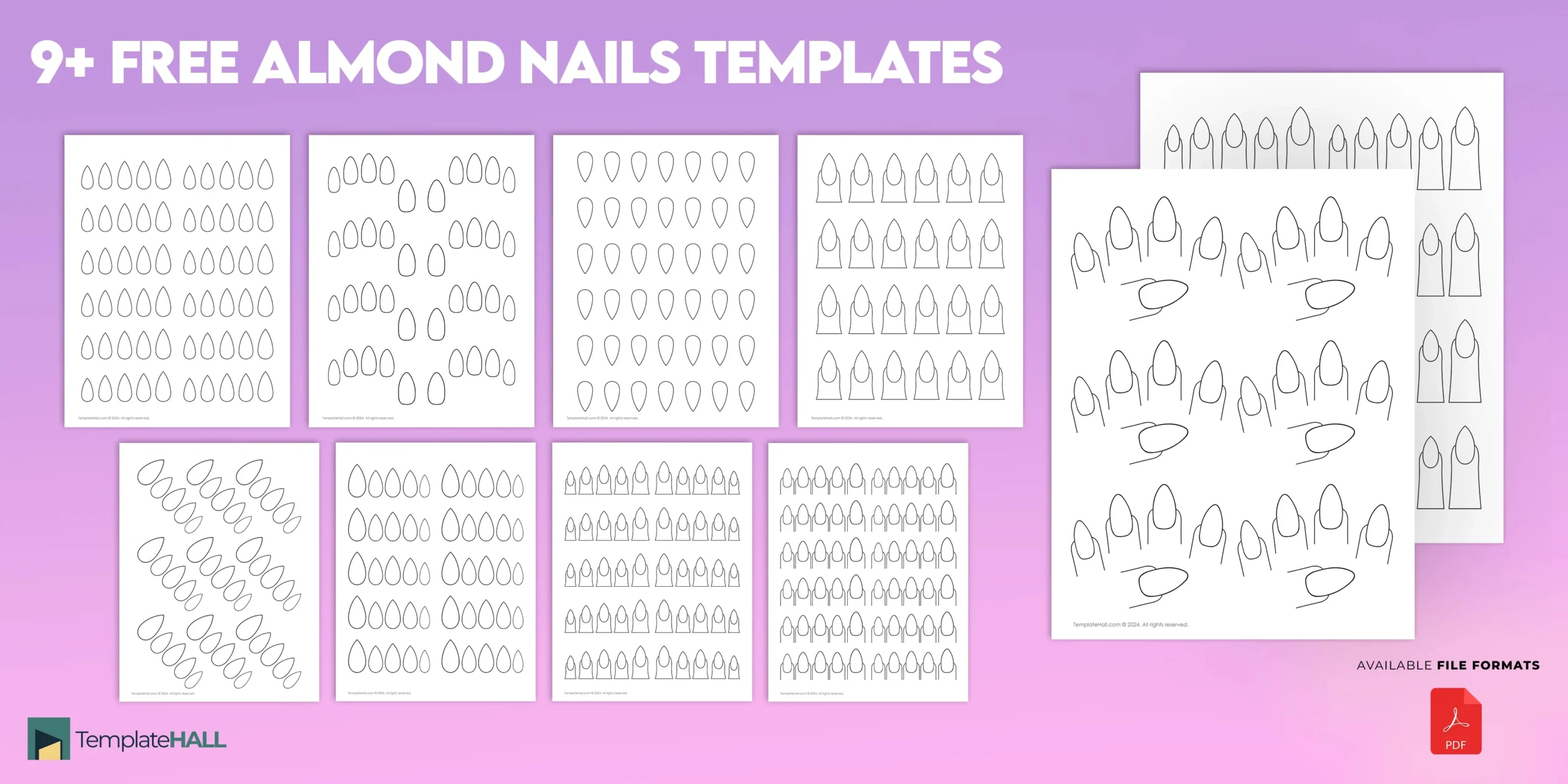 Ultimate Guide To 9+ Free Almond Nails Templates In Pdf Format intended for Nail Templates Free