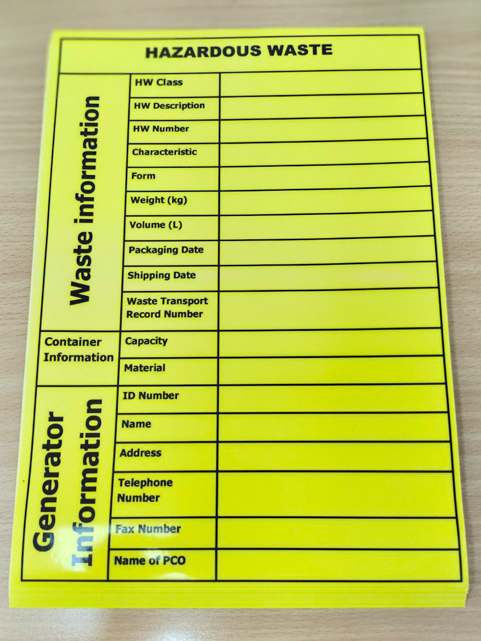 Universal Waste Labels Printable Hazardous Waste Label Template with Free Hazardous Waste Label Template
