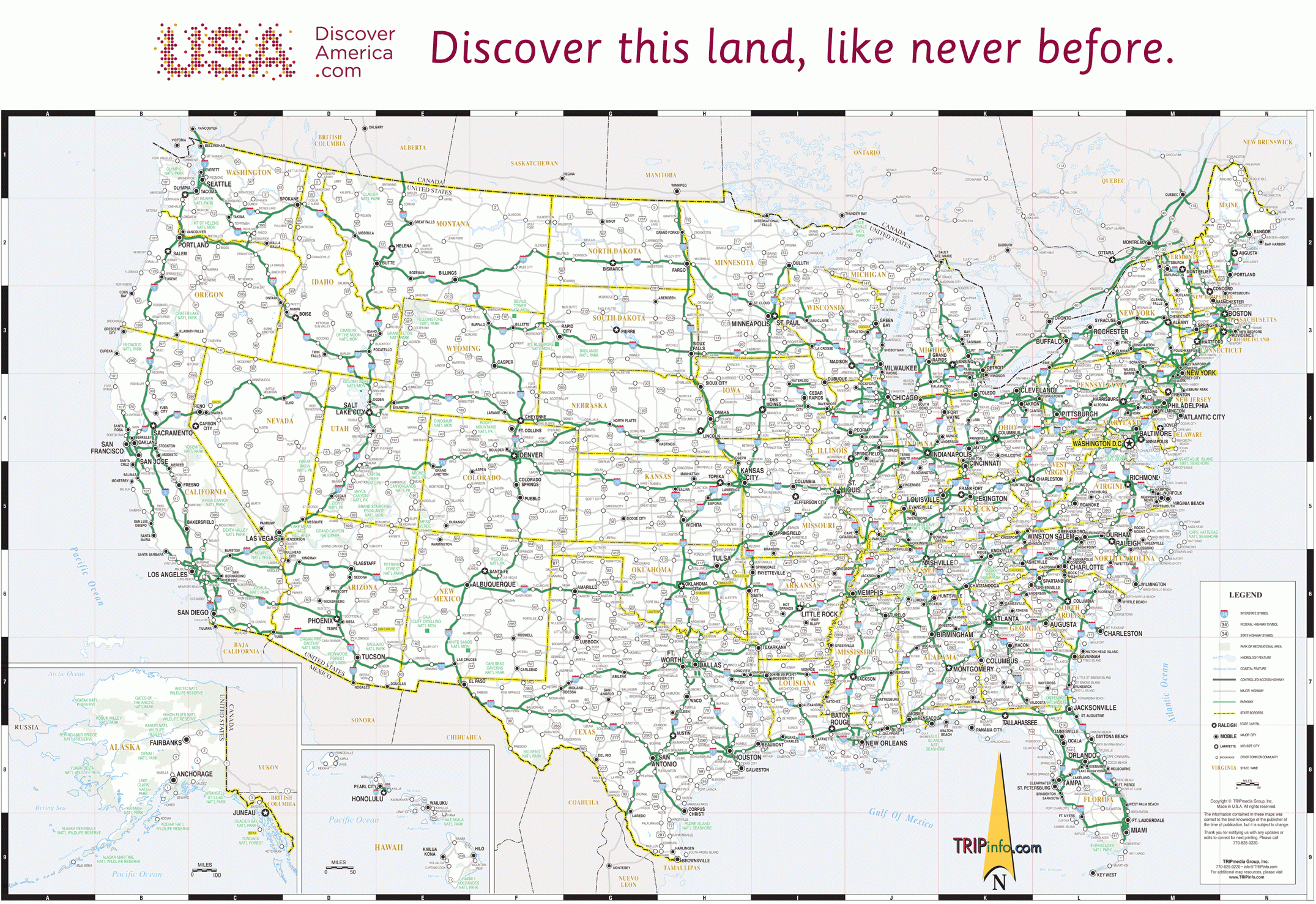 Usa Road Map for Free Printable Maps Driving Directions