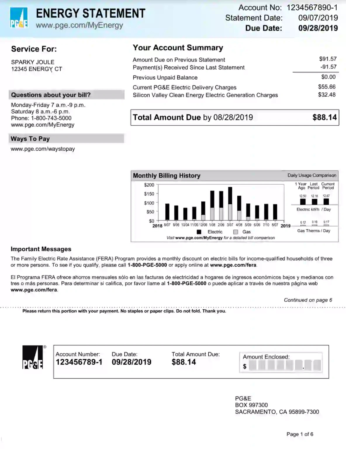 Utility Bill Template ≡ Fill Out Printable Pdf Forms Online for Free Utility Bill Template