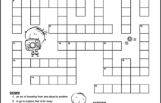 Vacation Crossword Puzzles – Tree Valley Academy inside Free Printable Crossword Puzzles Medium Difficulty with Answers