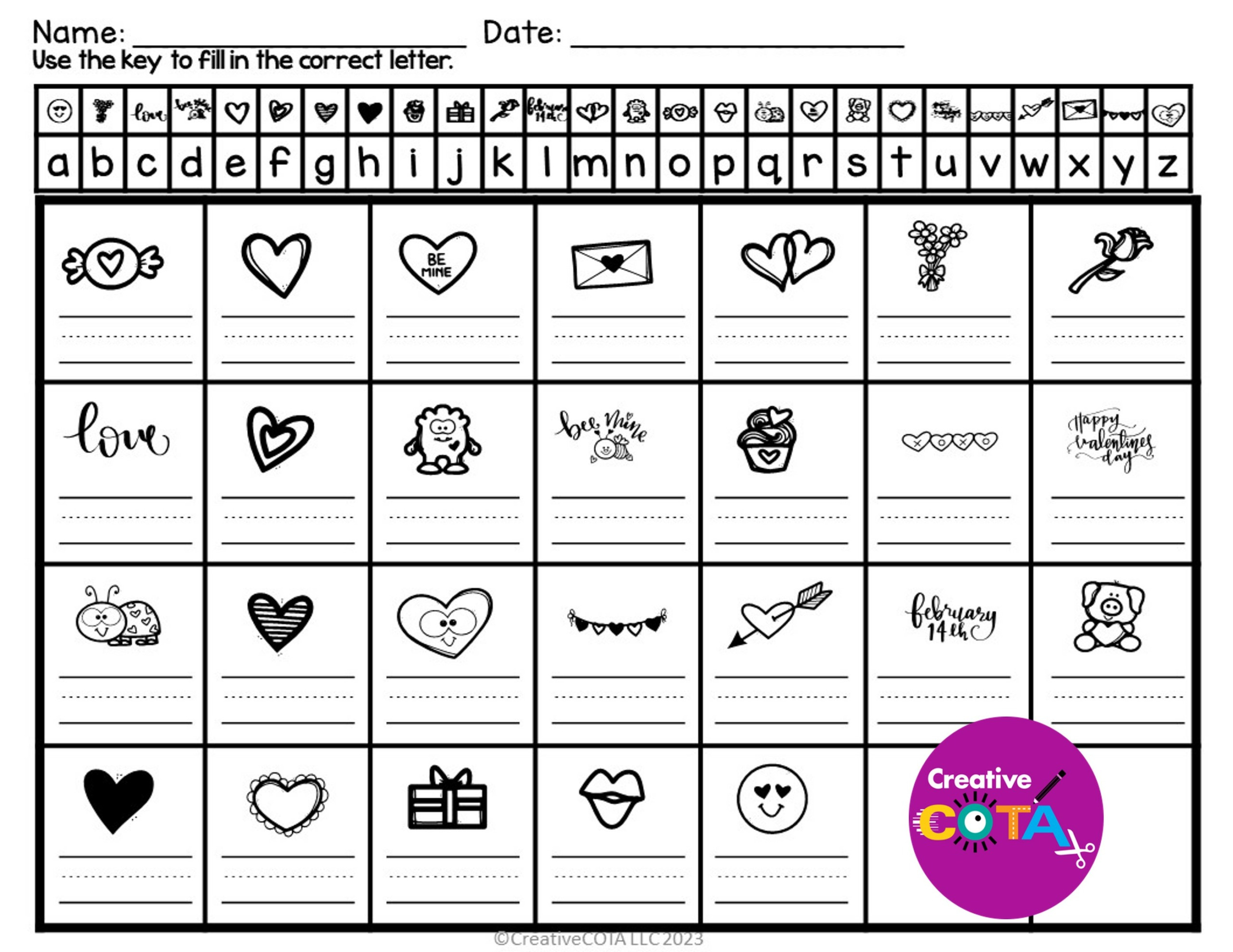 Valentine&amp;#039;S Day Cryptogram Packet - Your Therapy Source for Free Printable Medical Cryptograms