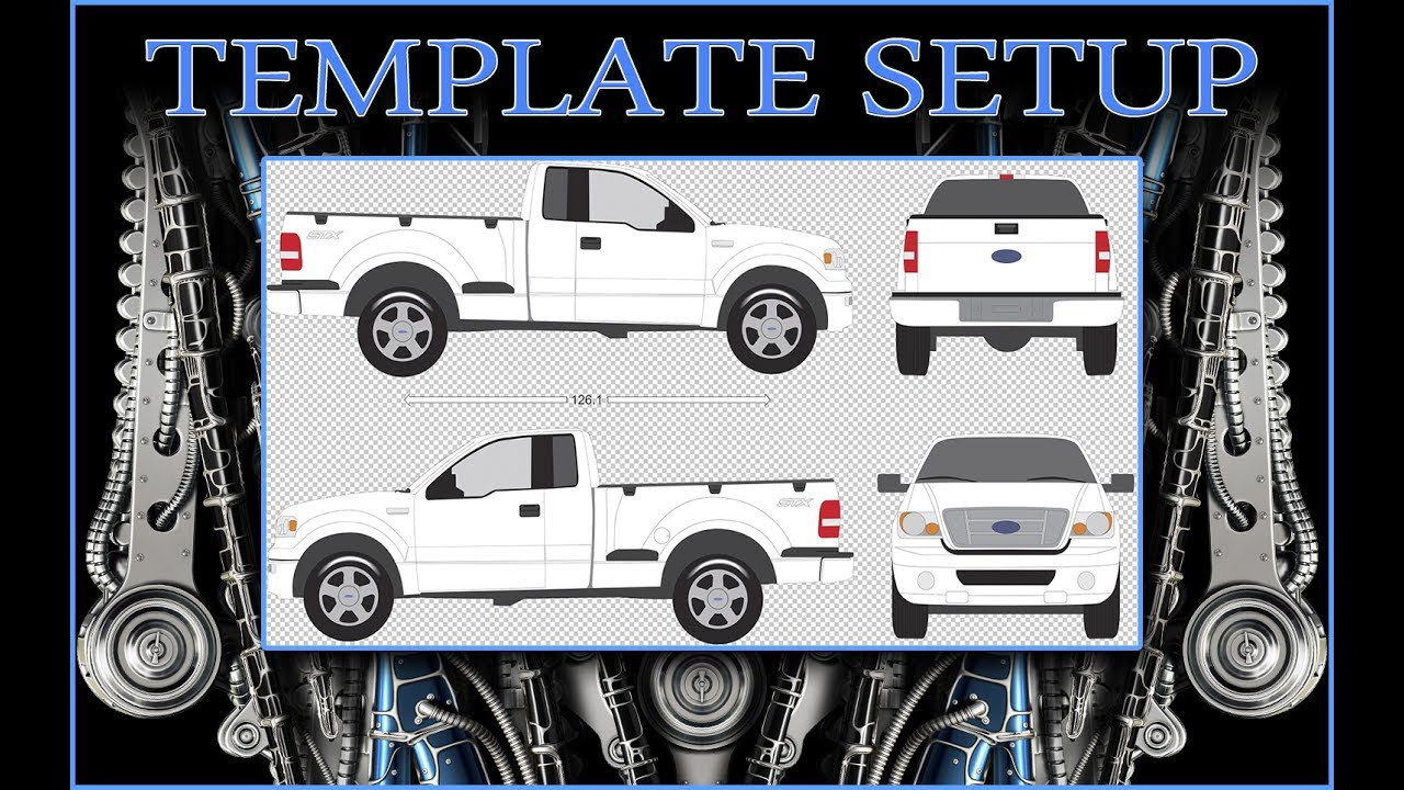 Vehicle Wrap Template Setup inside Free Vehicle Templates For Car Wraps
