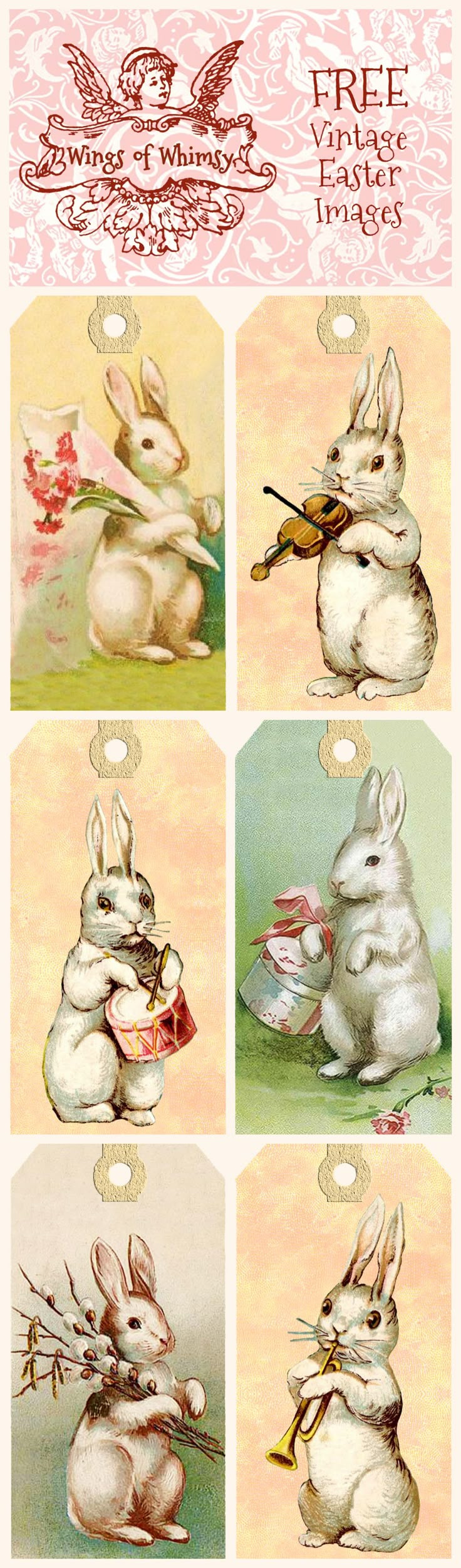 vintage easter bunny tags free printables with free printable vintage easter tags Vintage Easter Bunny Tags – Free Printables with Free Printable Vintage Easter Tags