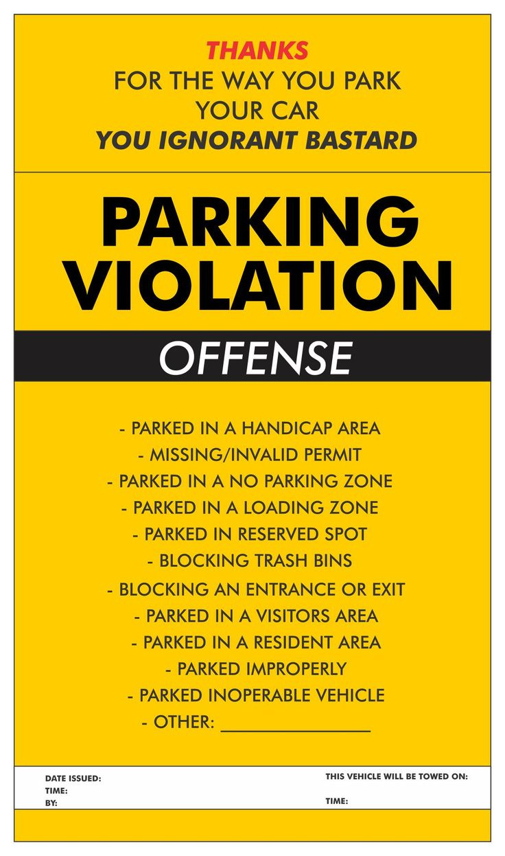 Violation Tickets - 10 Free Pdf Printables | Printablee in Fake Parking Ticket Printable Free