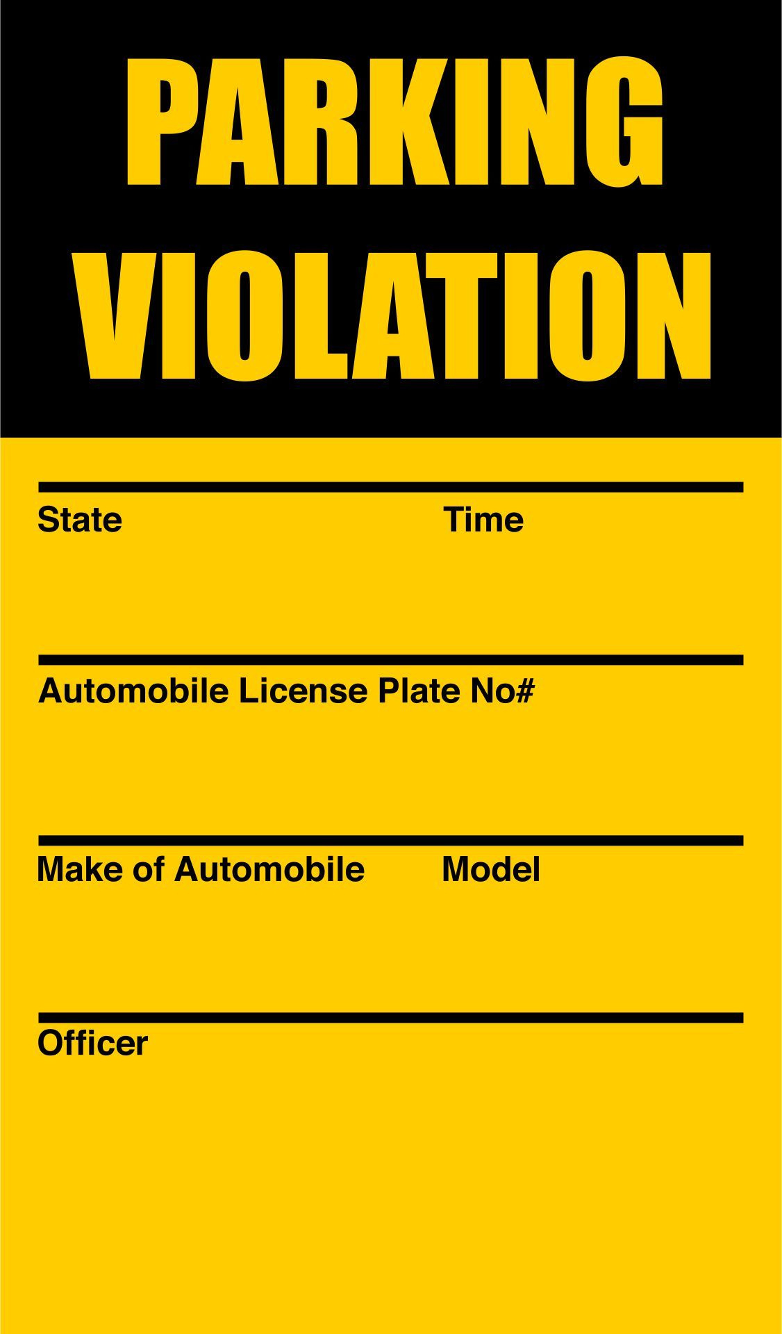 Violation Tickets - 10 Free Pdf Printables | Printablee with Fake Parking Ticket Printable Free