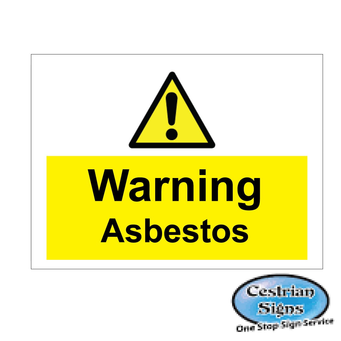 Warning Asbestos Signs 600Mm X 400Mm - Cestrian Signs inside Free Printable Asbestos Warning Signs