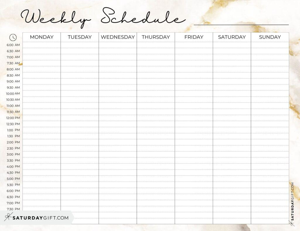 Weekly Planner Printable - 39 Cute Free Weekly Calendar Templates intended for Free Printable Weekly Appointment Sheets