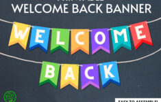 Welcome Back Banner, Printable Welcome Back Banner, Printable for Free Printable Welcome Back Banner Template