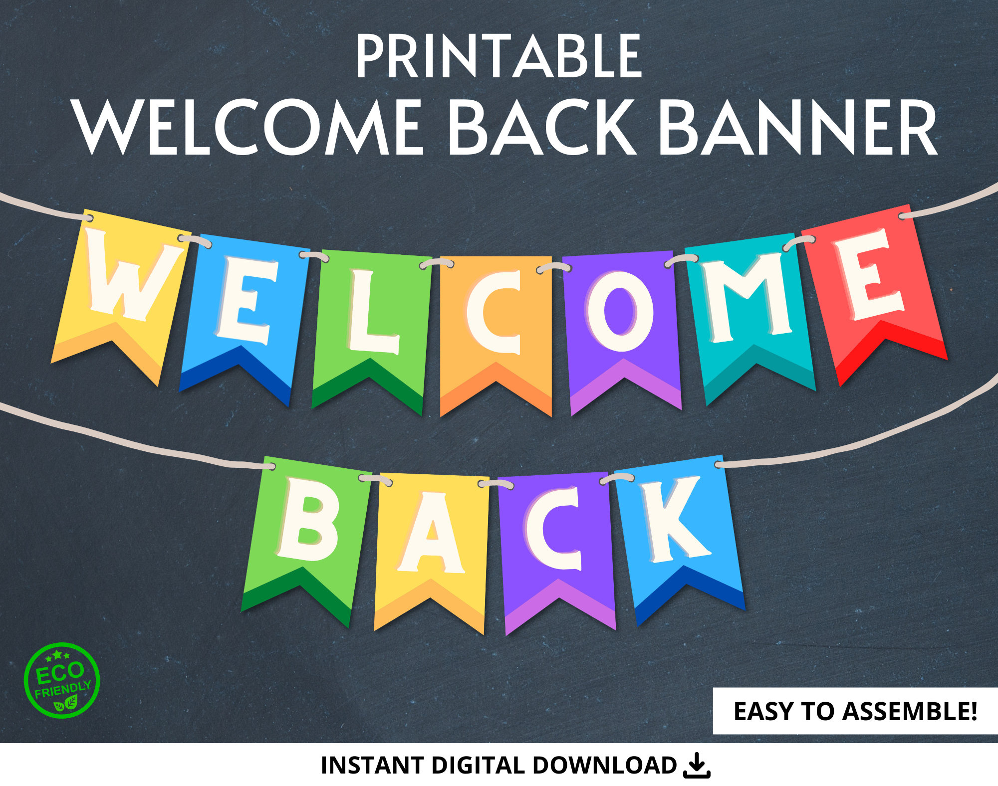Welcome Back Banner, Printable Welcome Back Banner, Printable for Free Printable Welcome Back Banner Template