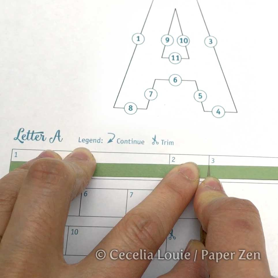 Welcome To Paper Zen ~ Cecelia Louie: Quilling Letters E-Book, 26 with Free Printable Quilling Alphabet Pattern
