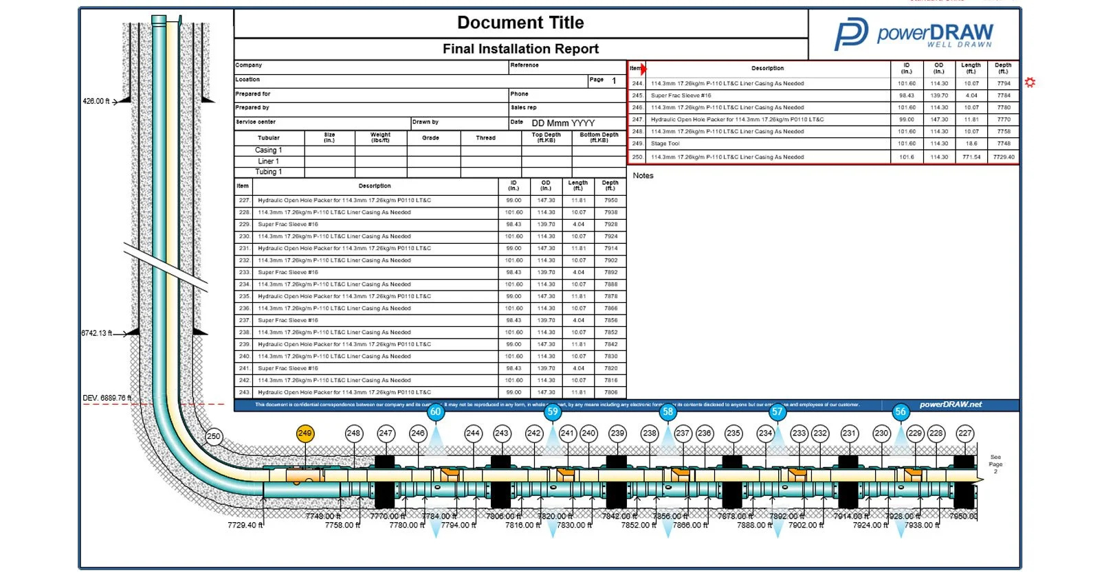 Well Schematic Drawing Software And Wellbore Diagrams intended for Free Wellbore Schematic Template