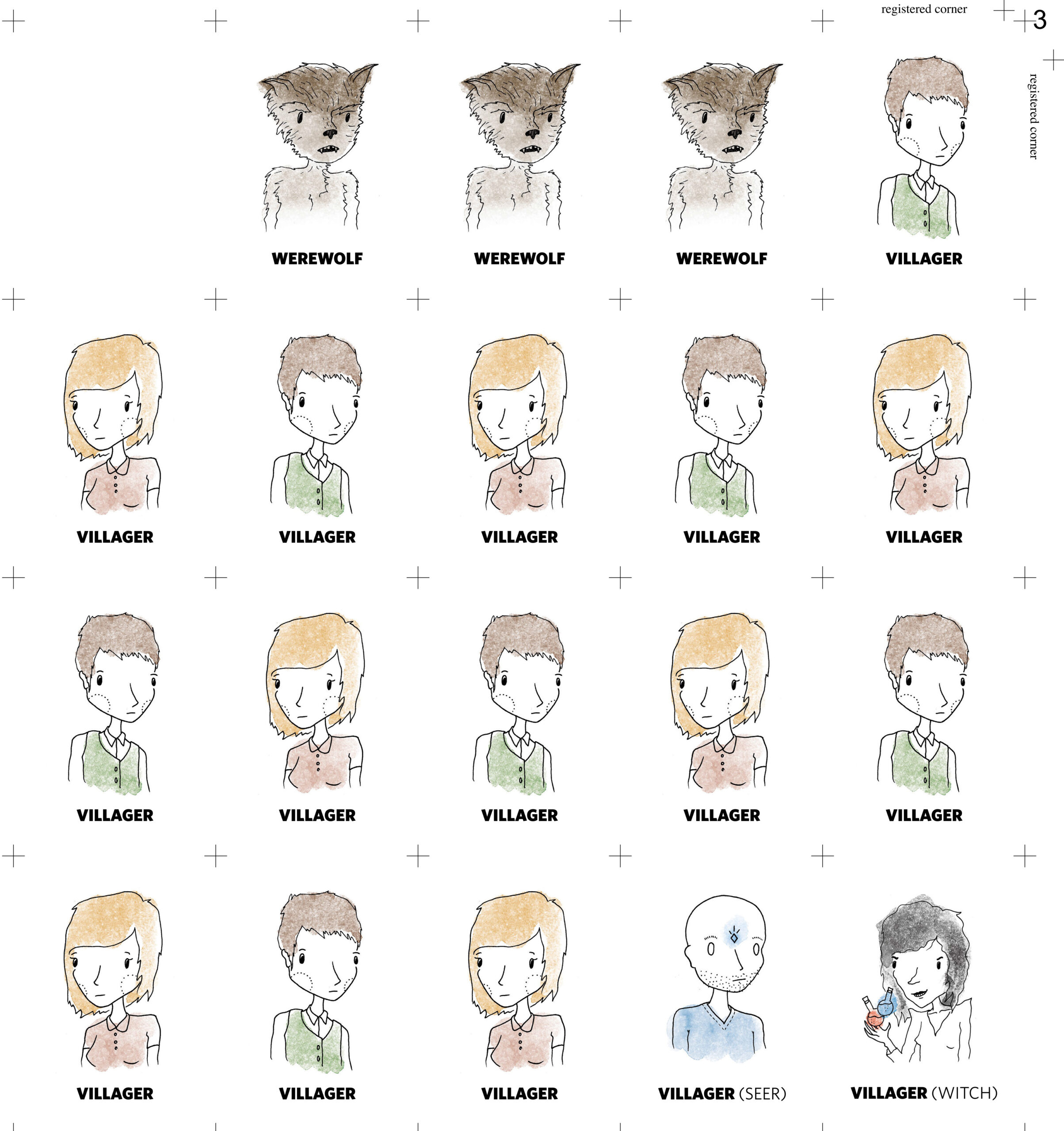 Werewolf-Cards - Custom Playing Cards Blog | Admagic regarding Free Printable Werewolf Game Cards