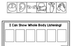 Whole Body Listening Visual Cards pertaining to Whole Body Listening Free Printables