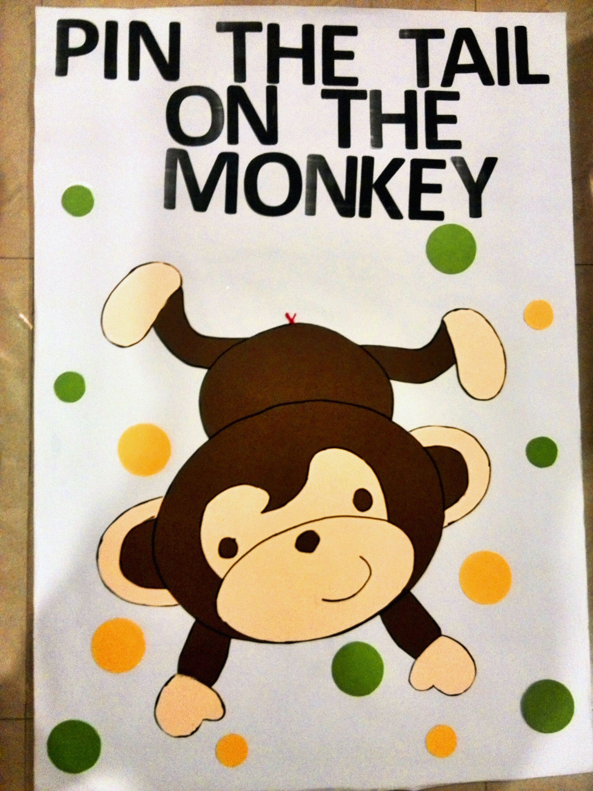 Wild One Birthday Party Games within Pin The Tail On The Monkey Free Printable