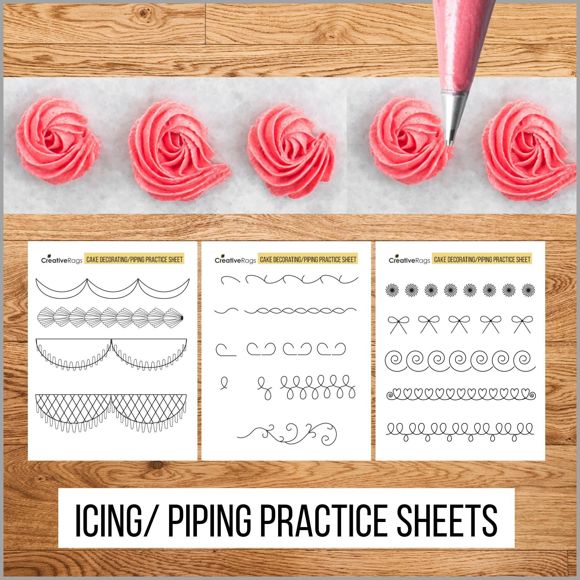 Wilton Practice Sheets Printable - Shop On Pinterest within Template Free Printable Icing Practice Sheets