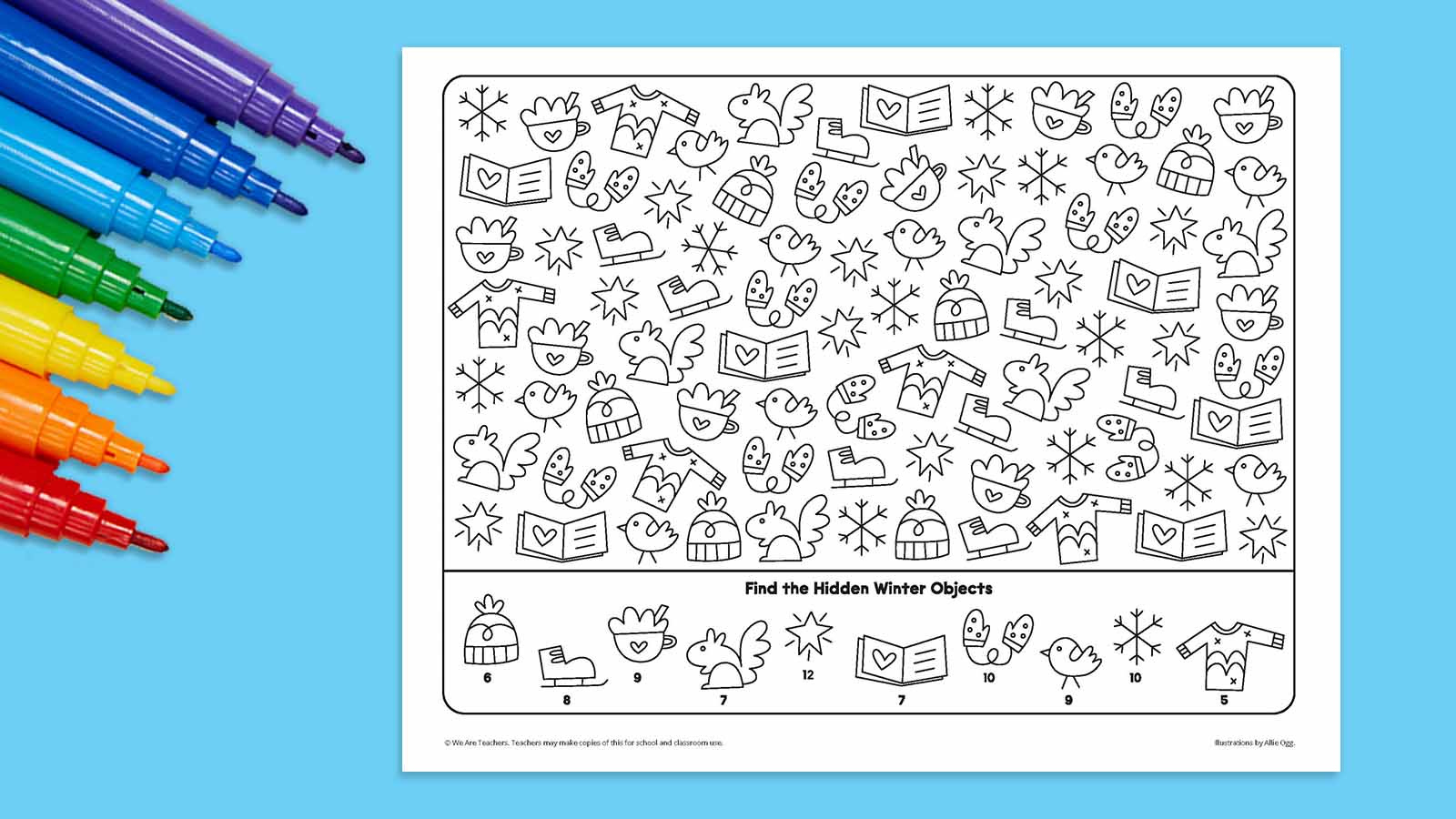 Winter Seek-And-Find: Free Printable Activity throughout Free Seek And Find Printables