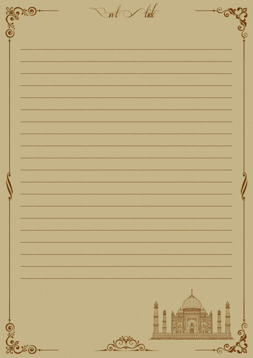 Word Of [Letter Paper]Tale As Old As Time(A).Doc | Wps Free Templates intended for Old Paper Template For Word Free