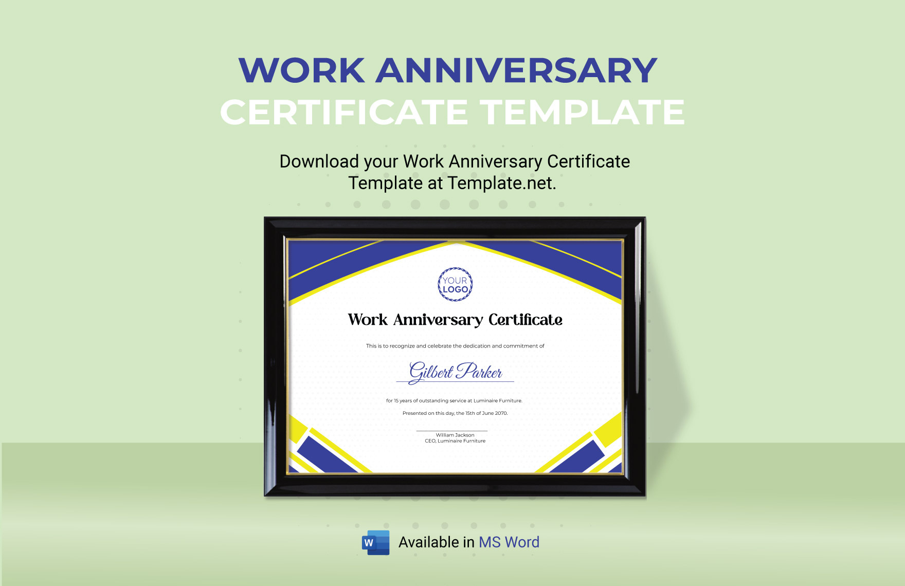 work anniversary certificate template in word download in free printable anniversary certificate templates Work Anniversary Certificate Template In Word - Download in Free Printable Anniversary Certificate Templates