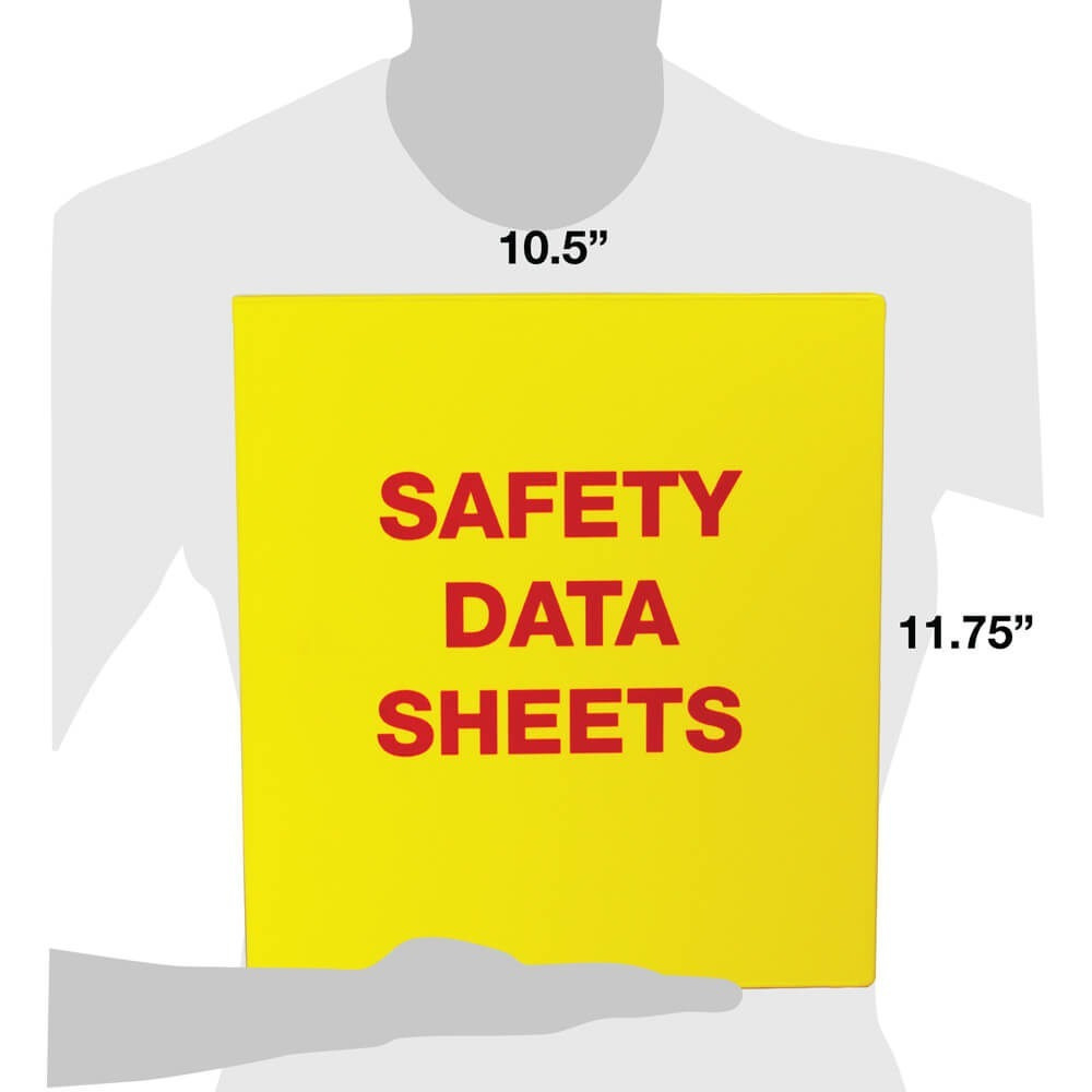 Yellow Sds Binder Deal - Free Shipping Over $39 Included! throughout Printable Msds Binder Cover Sheet Free