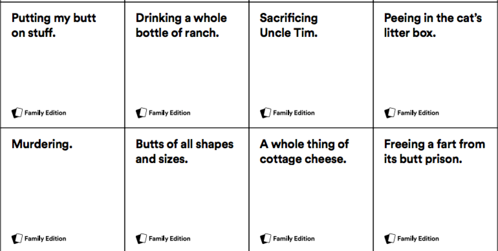 You Can Print This Family-Friendly Version Of Cards Against with regard to Cards Against Humanity Free Printable Version