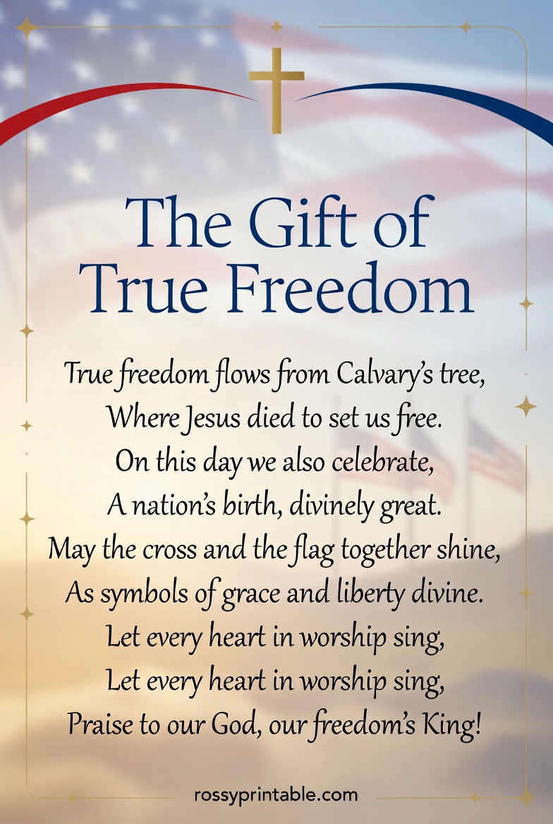 Religious 4th of July Poems for Church Bulletins (2)