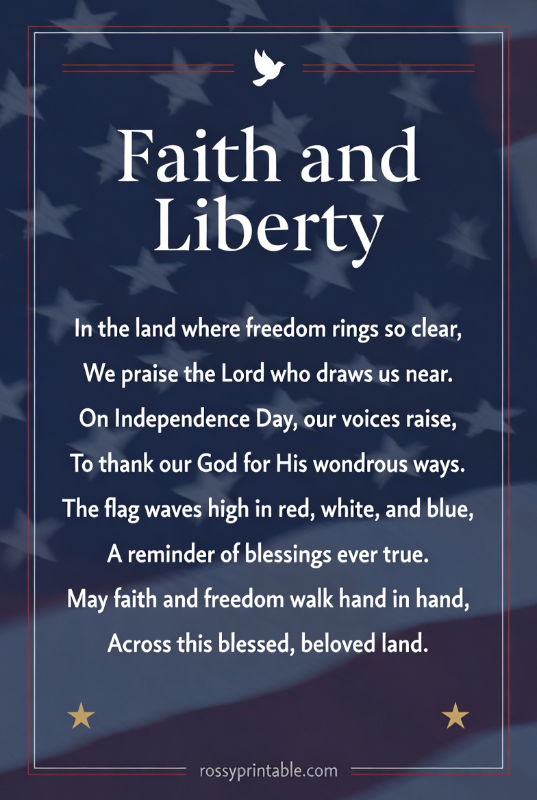 Religious 4th of July Poems for Church Bulletins (4)