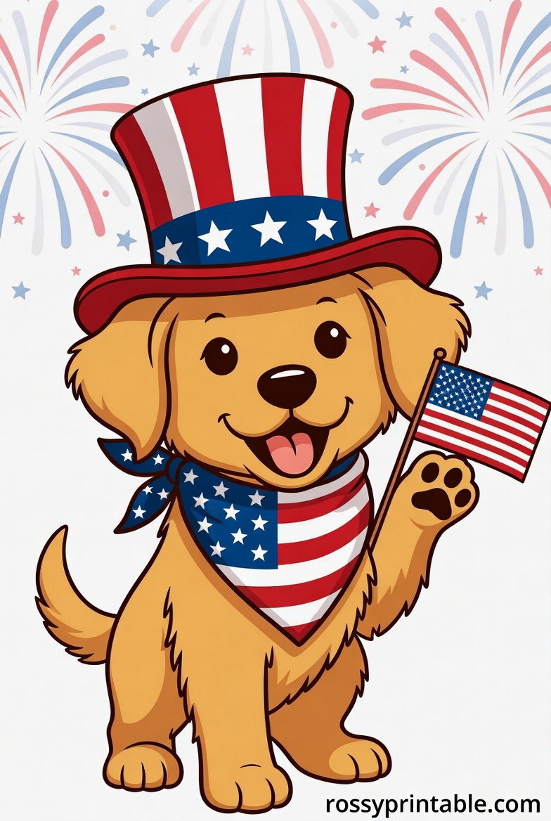 4th of July Animal and Pet Clipart 1 4th of July Animal and Pet Clipart (1)