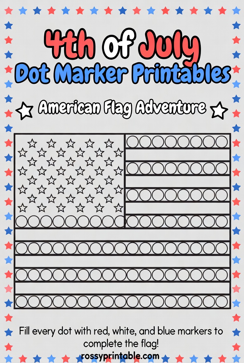 4th of July Dot Marker Printables (1)