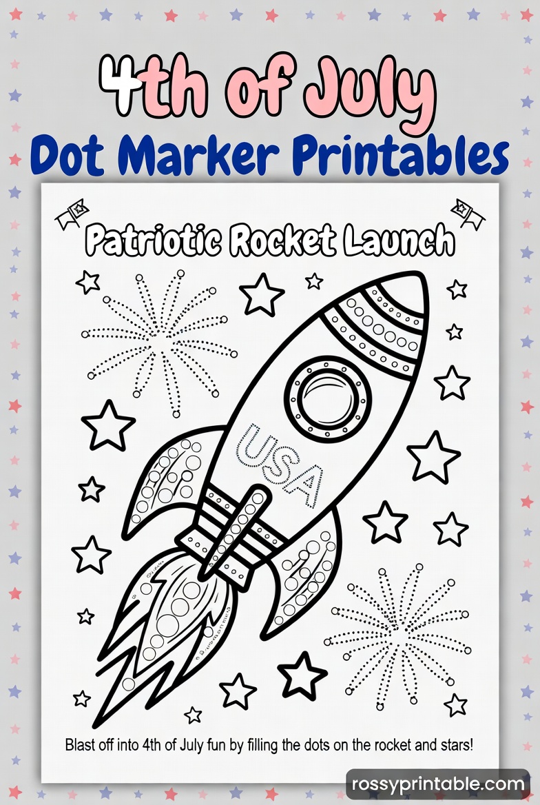 4th of July Dot Marker Printables (3)
