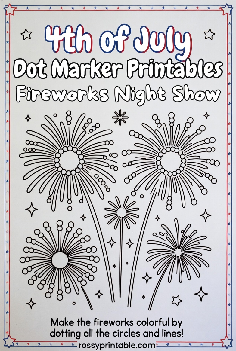 4th of July Dot Marker Printables (4)