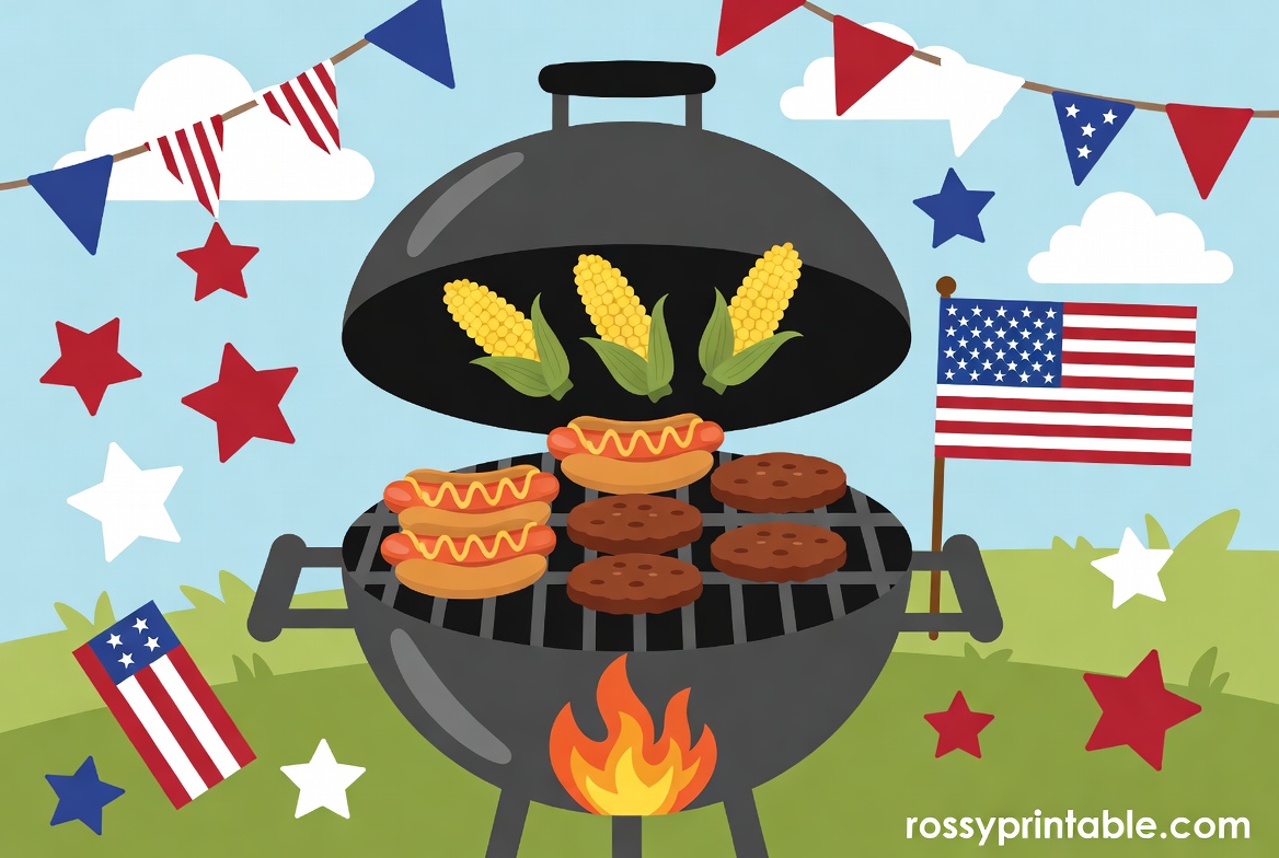 4th of July Food and Cookout Clipart (4)