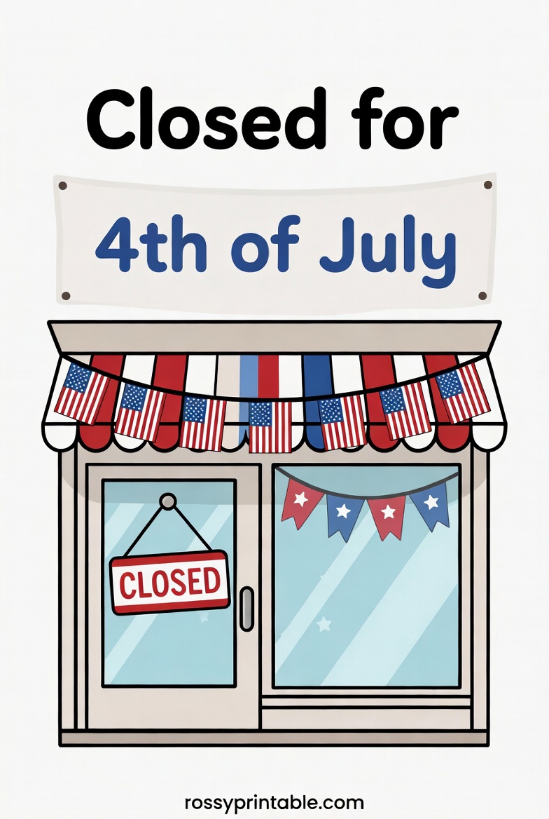 Closed for 4th of July Clipart (4)