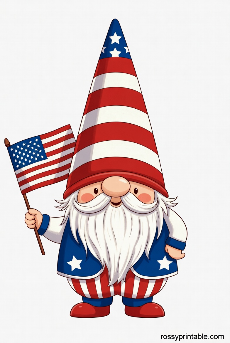 Free 4th of July Gnome Clipart 1 Free 4th of July Gnome Clipart (1)