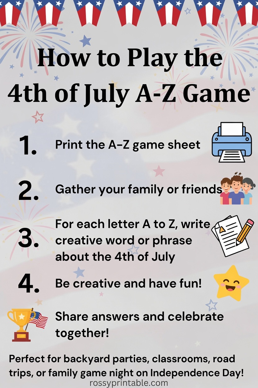 Free Printable 4th of July A-Z Game (4)