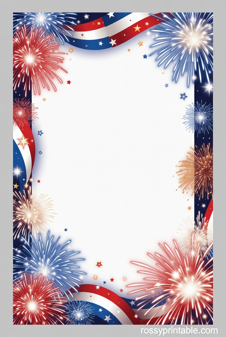 Free Printable 4th of July Borders 3 Free Printable 4th of July Borders (3)