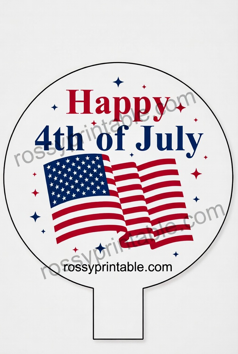 Free Printable 4th of July Cupcake Toppers 1 Free Printable 4th of July Cupcake Toppers (1)
