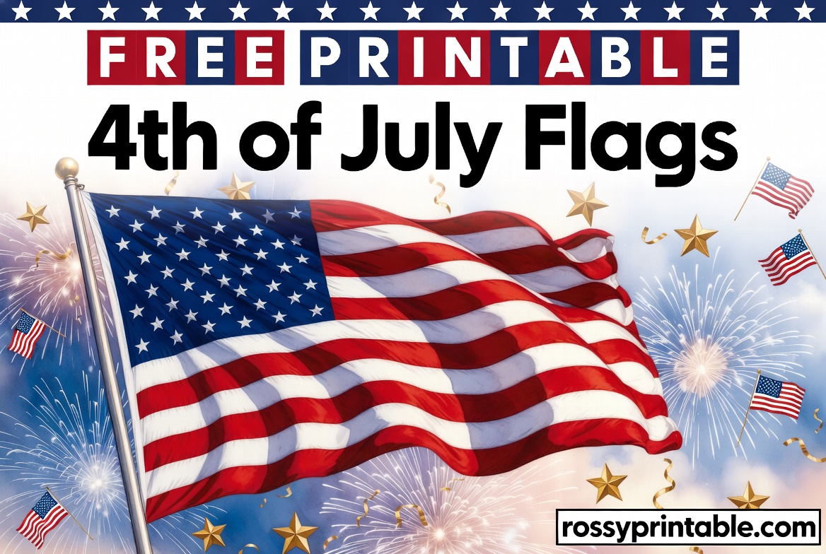 Free Printable 4th of July Flags 1 Free Printable 4th of July Flags (1)