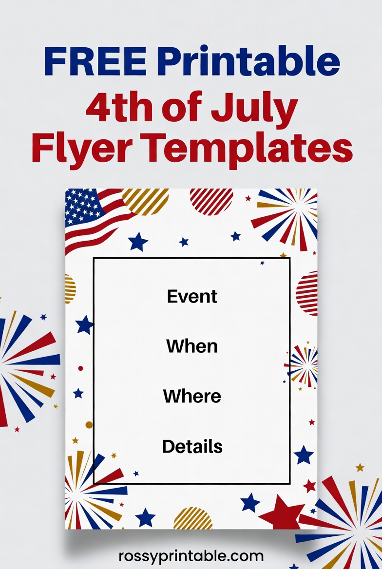 Free Printable 4th of July Flyer Templates 2 Free Printable 4th of July Flyer Templates (2)