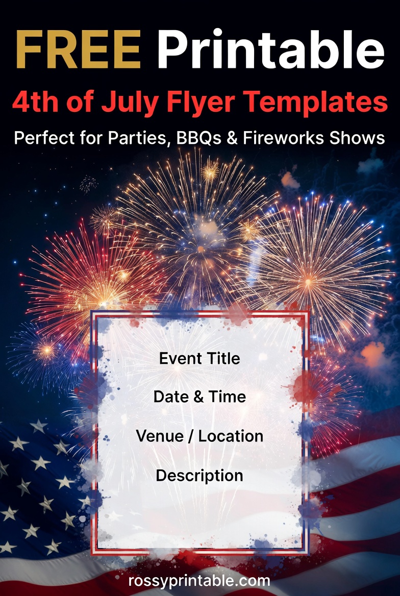 Free Printable 4th of July Flyer Templates 4 Free Printable 4th of July Flyer Templates (4)