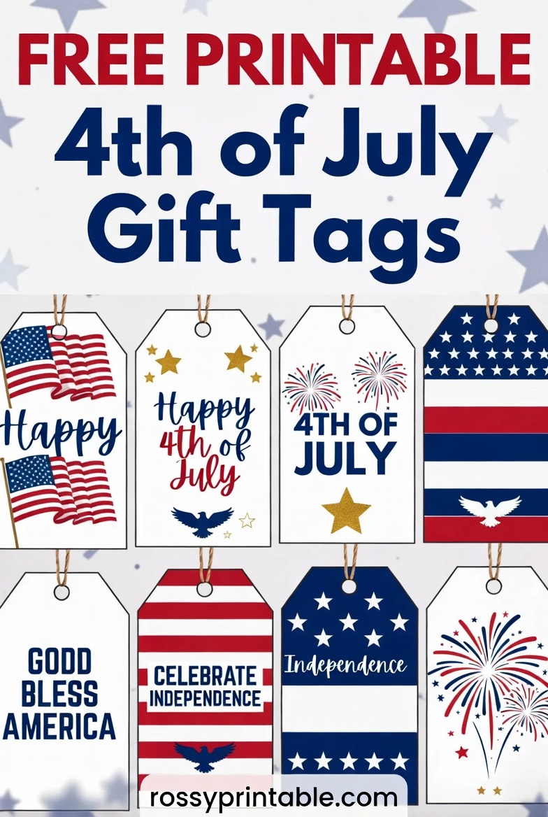 Free Printable 4th of July Gift Tags and Stickers 1 Free Printable 4th of July Gift Tags and Stickers (1)