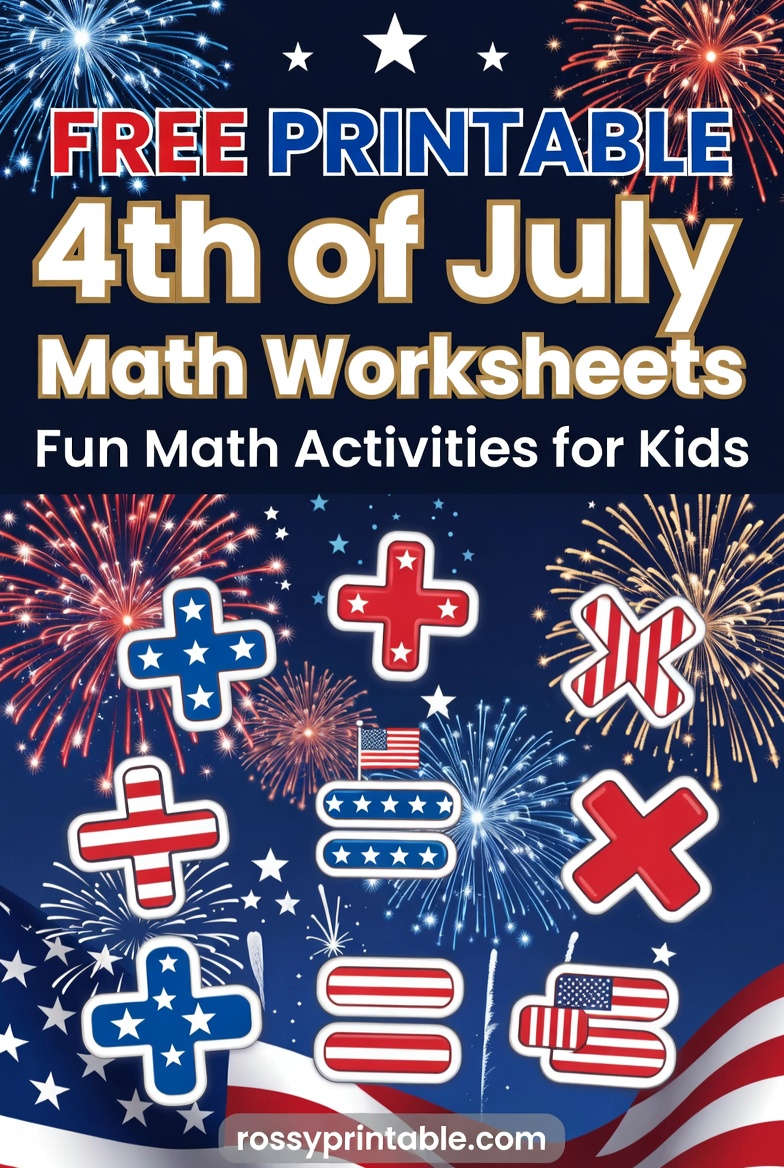 Free Printable 4th of July Math Worksheets (1)