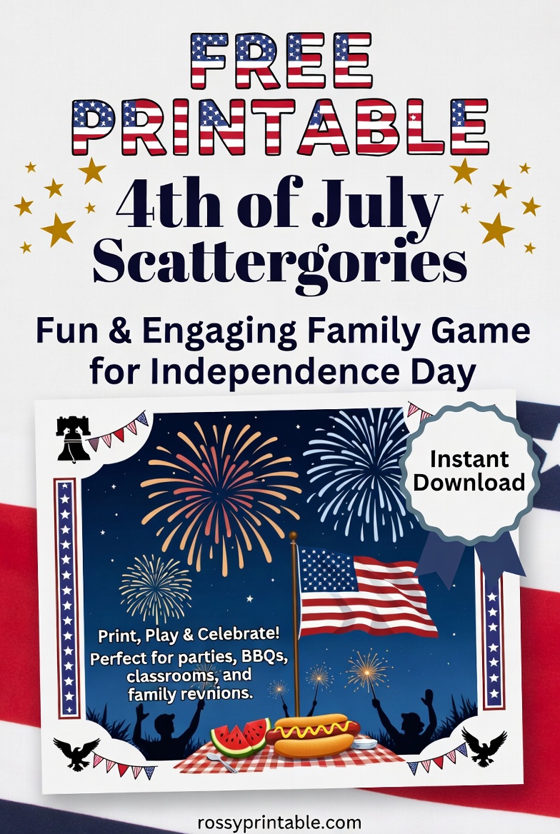 Free Printable 4th of July Scattergories 1 Free Printable 4th of July Scattergories (1)