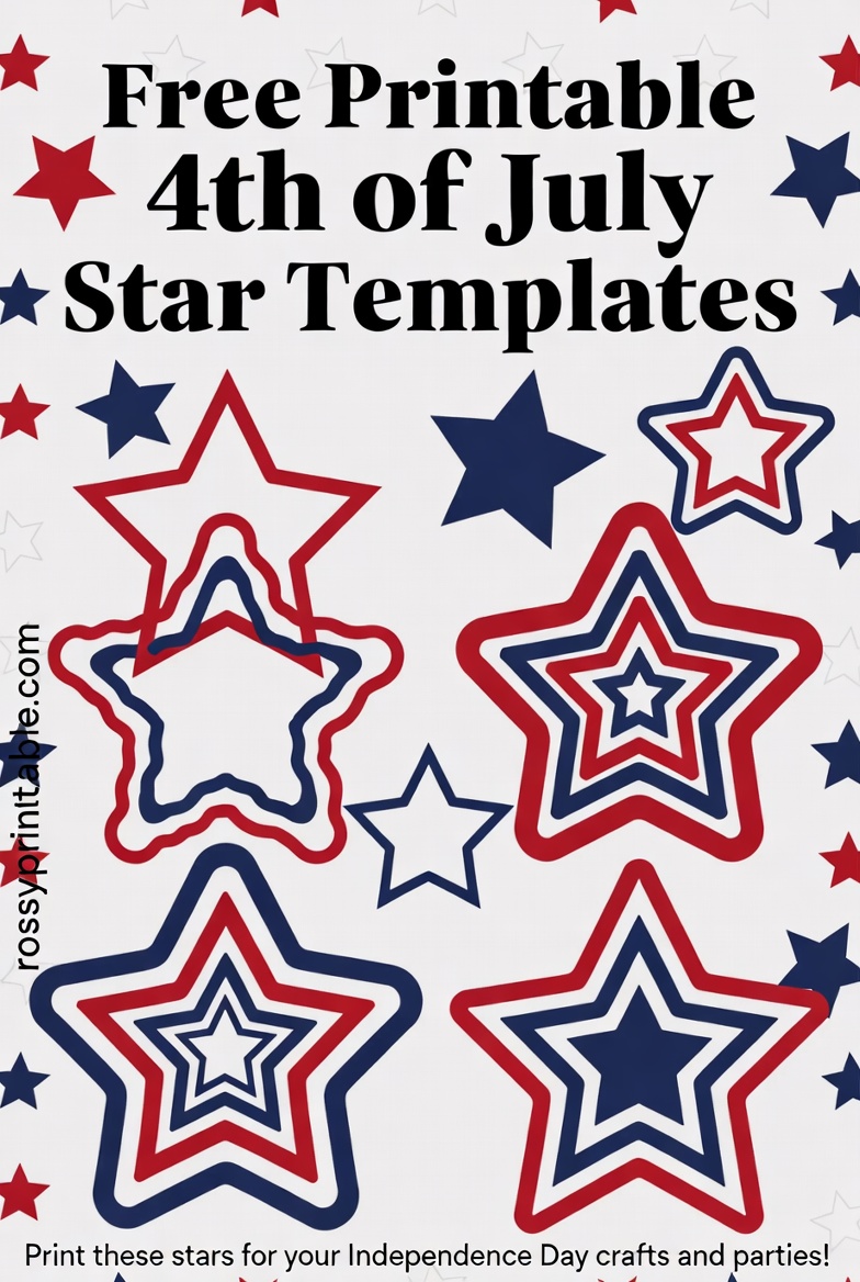Free Printable 4th of July Star Templates 2 Free Printable 4th of July Star Templates (2)