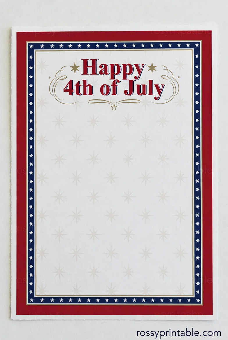Free Printable 4th of July Stationery (1)
