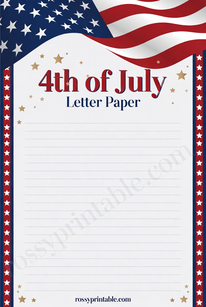 Free Printable 4th of July Stationery (2)