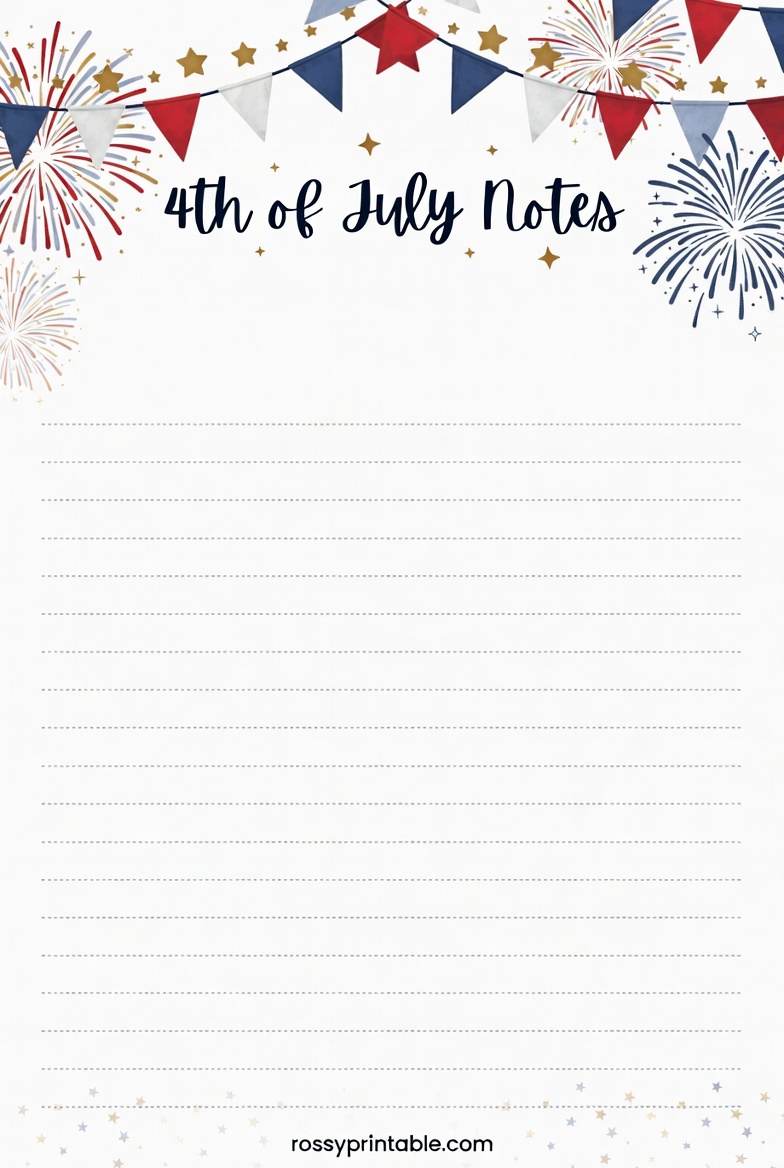 Free Printable 4th of July Stationery (3)